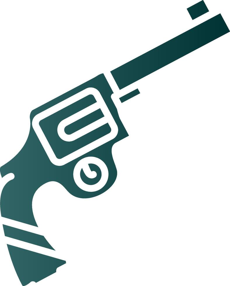 Gun Glyph Gradient Icon vector
