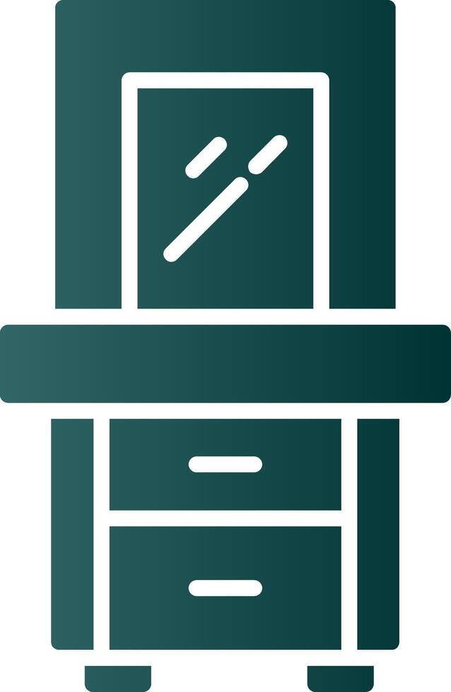 Dresser Glyph Gradient Icon vector