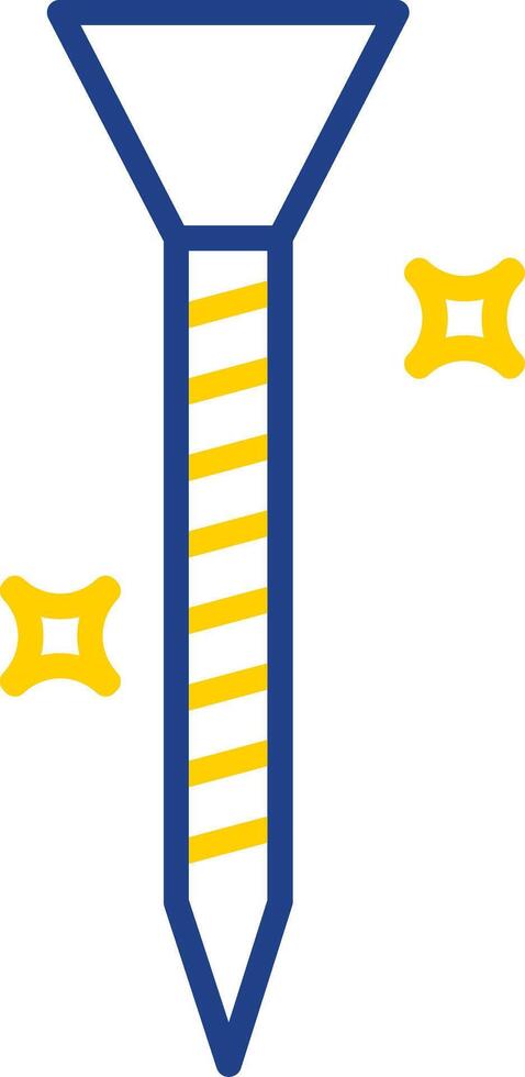 Nail Line Two Colour Icon Design vector