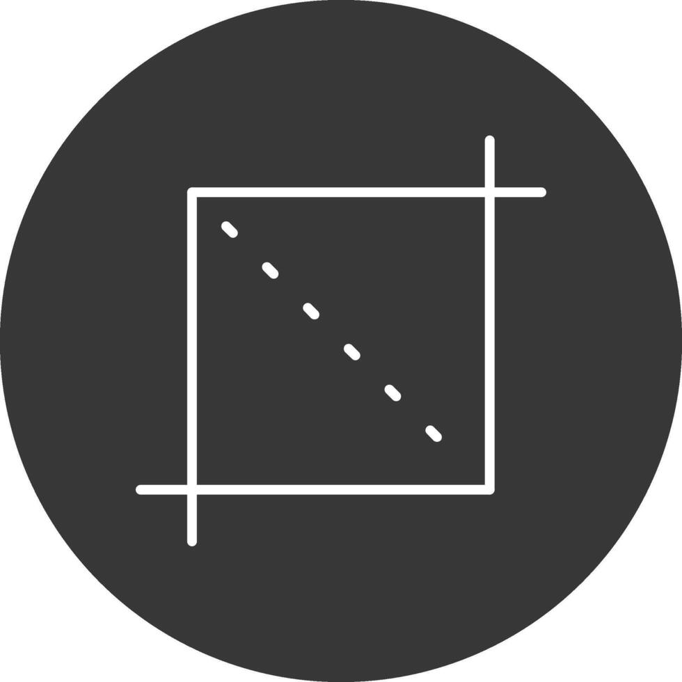 Crop Line Inverted Icon Design vector