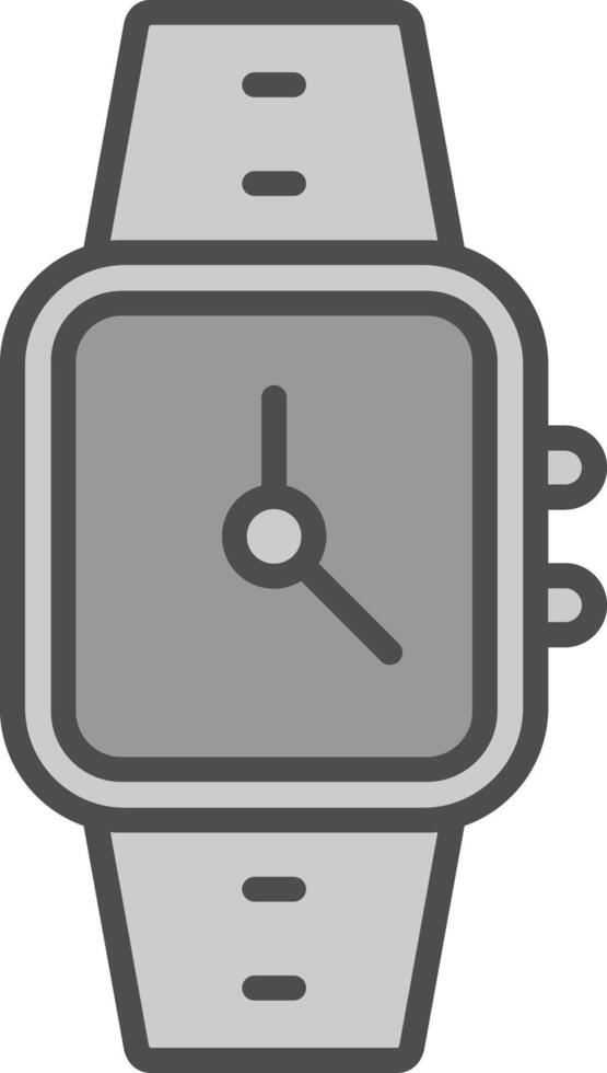 Time Line Filled Greyscale Icon Design vector