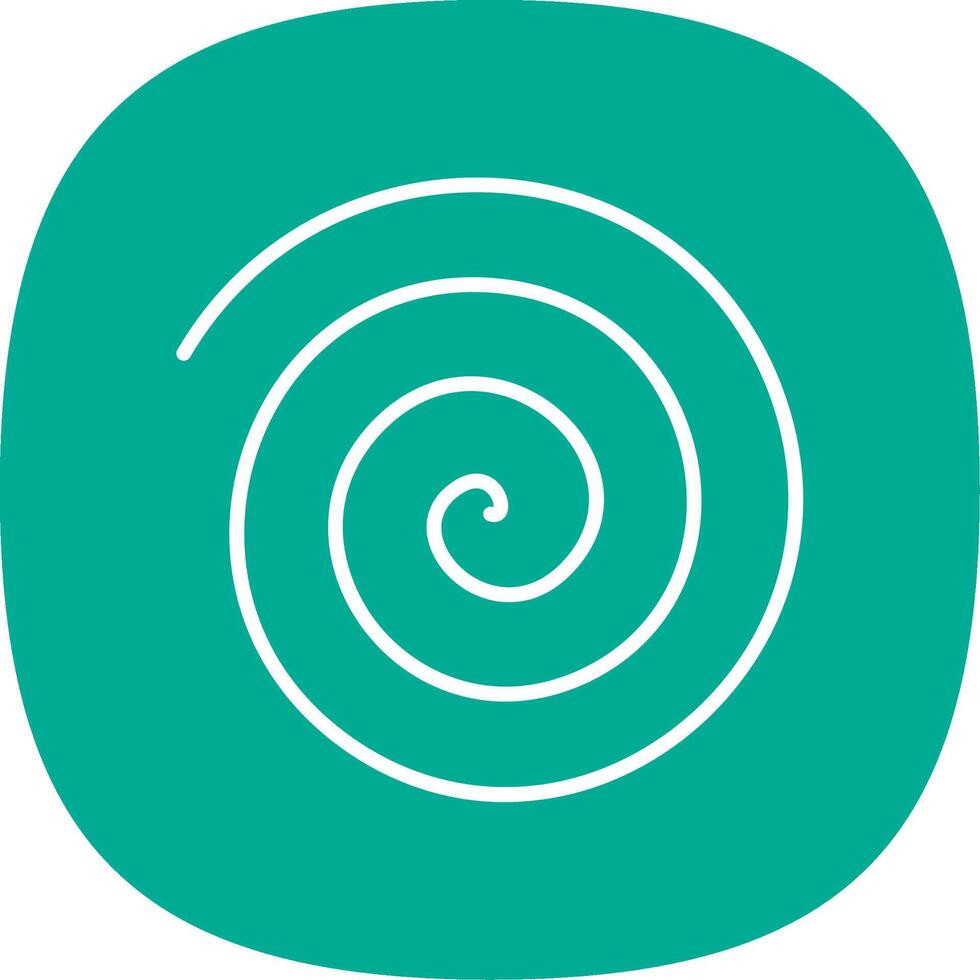 Spin Drum Line Curve Icon Design vector
