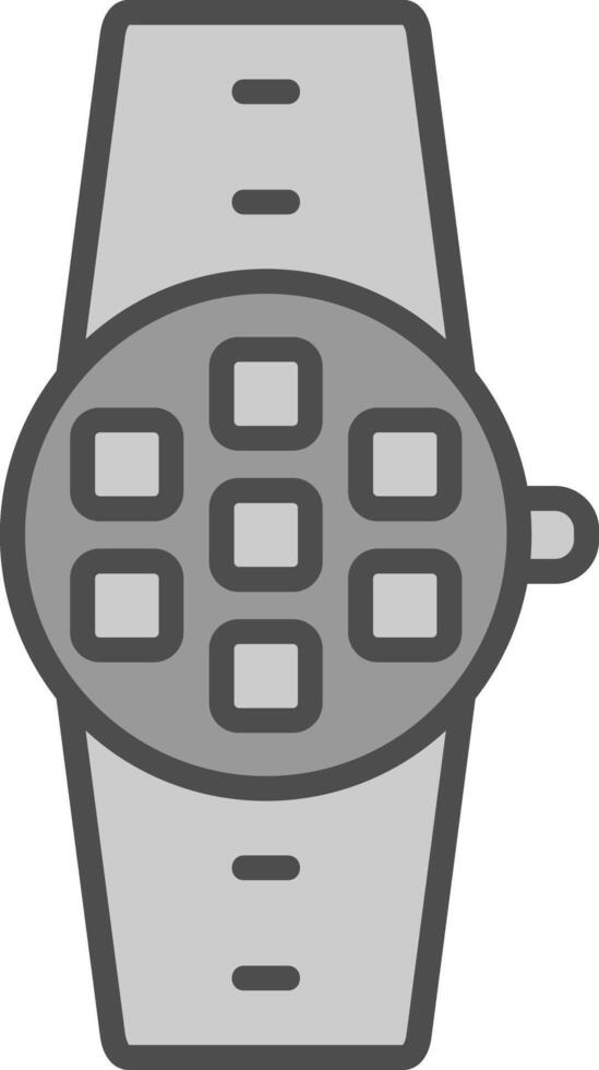 Apps Line Filled Greyscale Icon Design vector