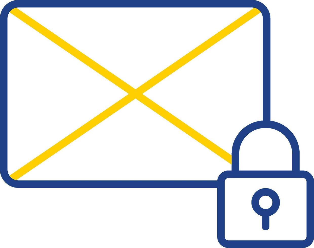 Private Message Line Two Colour Icon Design vector