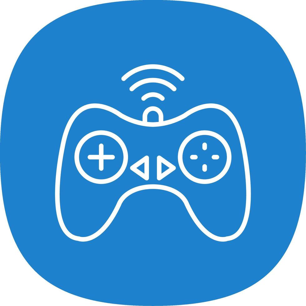 Controller Line Curve Icon Design vector