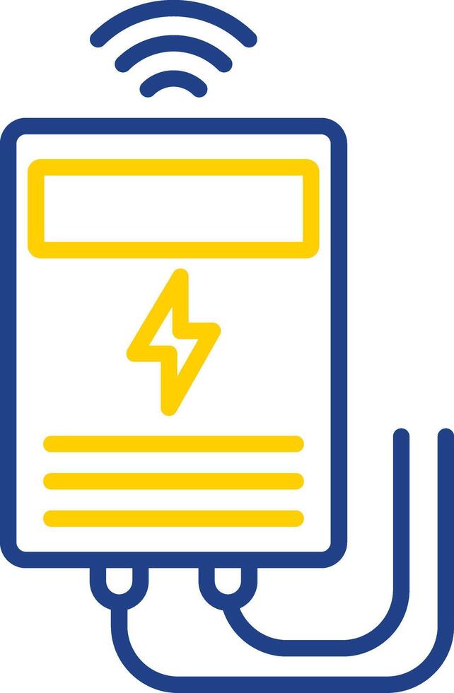 Power Meter Line Two Colour Icon Design vector