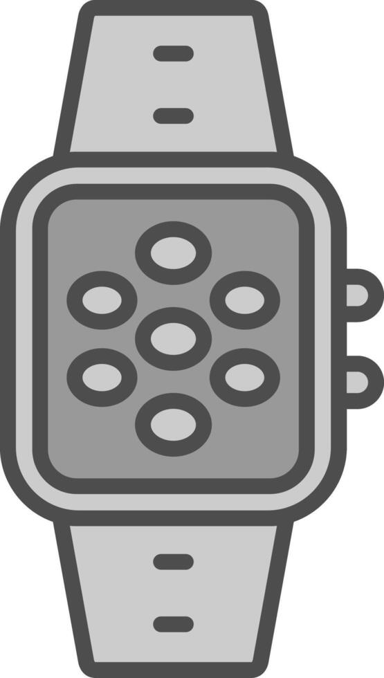 Apps Line Filled Greyscale Icon Design vector