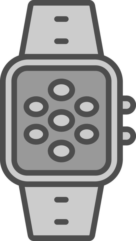 Apps Line Filled Greyscale Icon Design vector