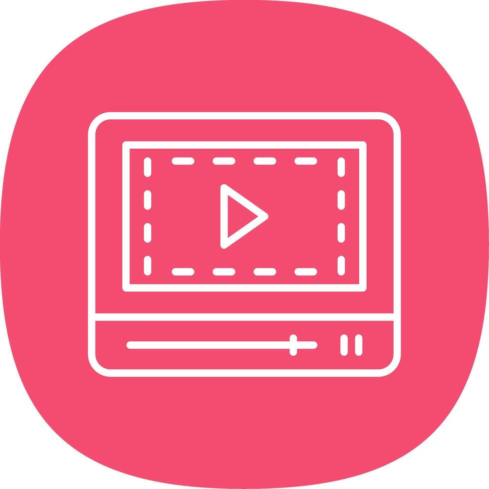 Line Curve Icon Design vector