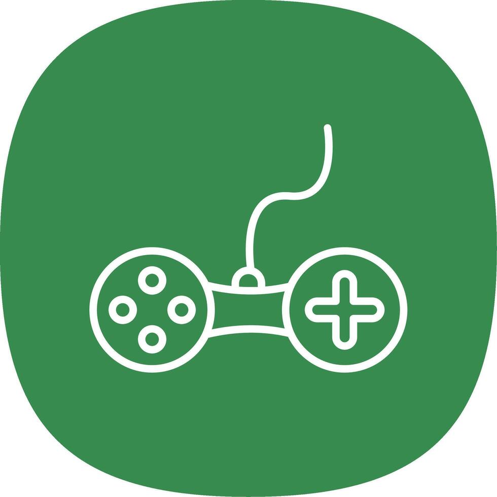 Controller Line Curve Icon Design vector