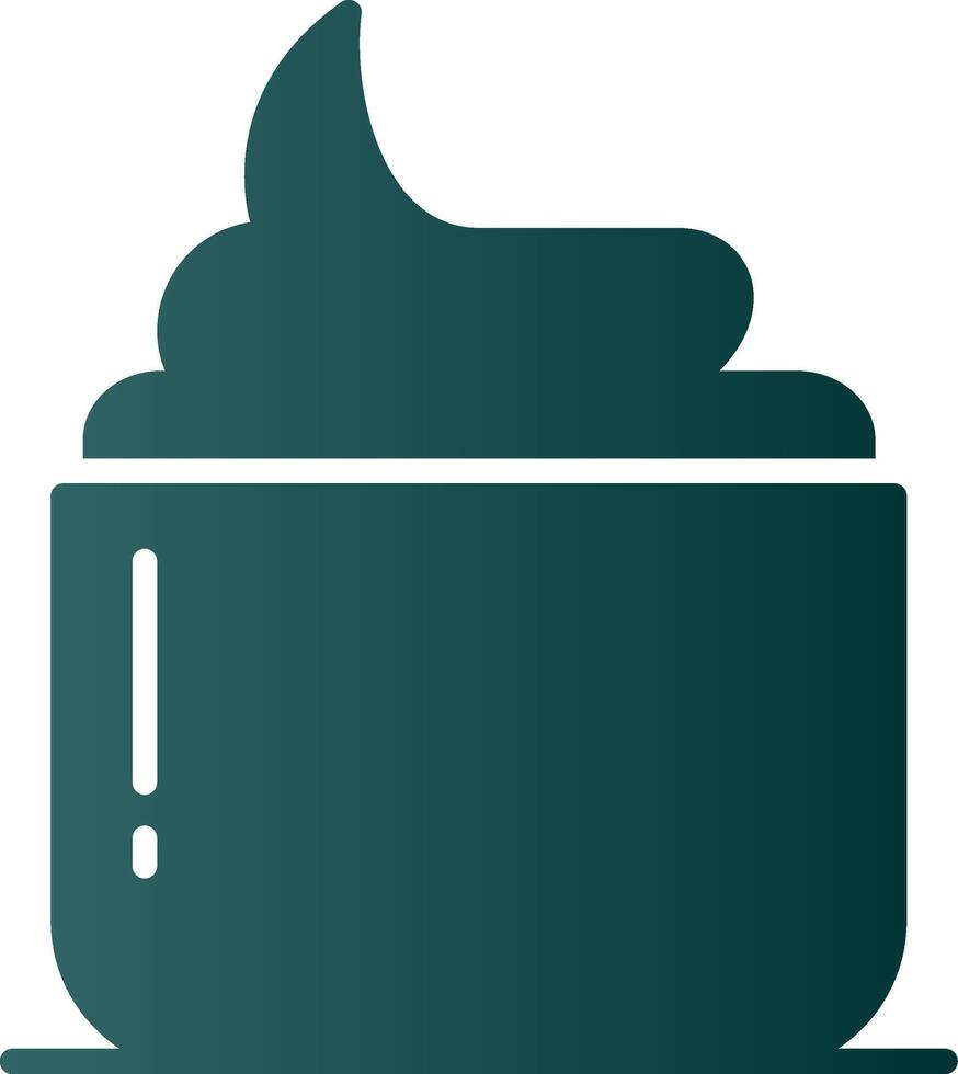 Hair Mask Glyph Gradient Icon vector