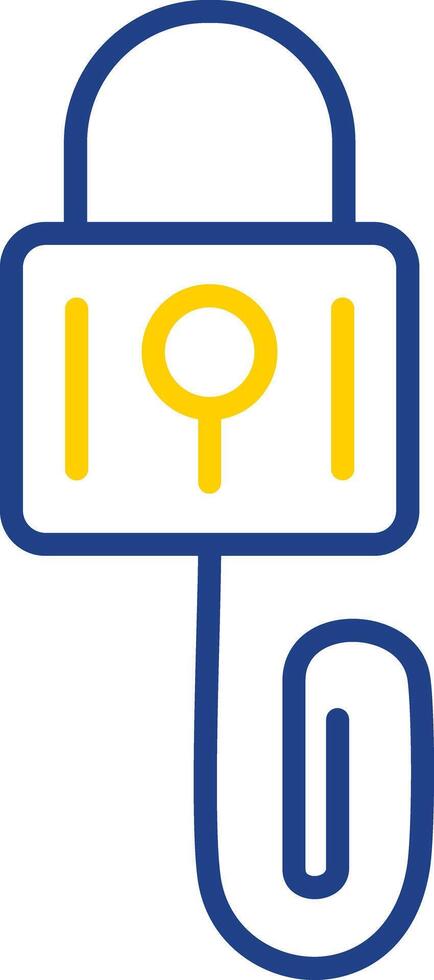 Picklock Line Two Colour Icon Design vector