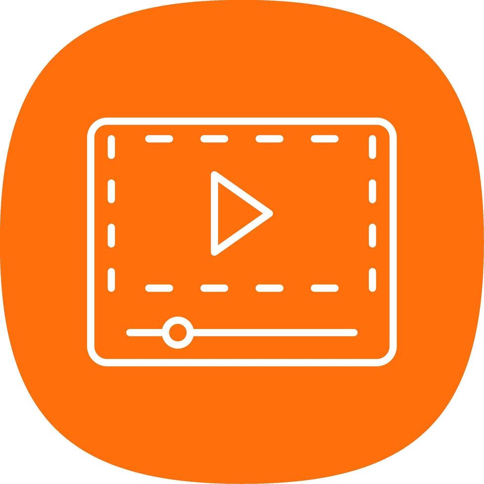 Line Curve Icon Design vector