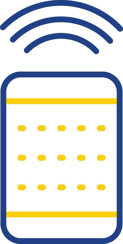 Remote Control Line Two Colour Icon Design vector