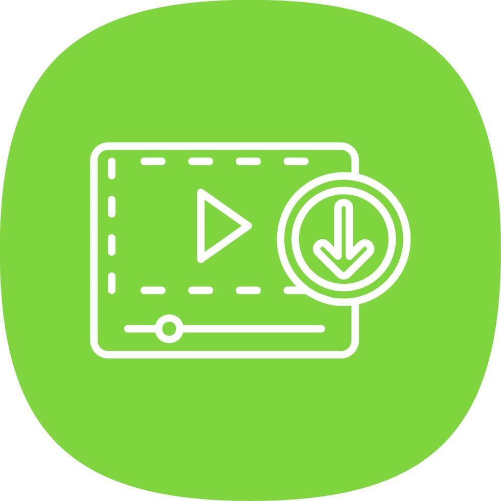 Line Curve Icon Design vector