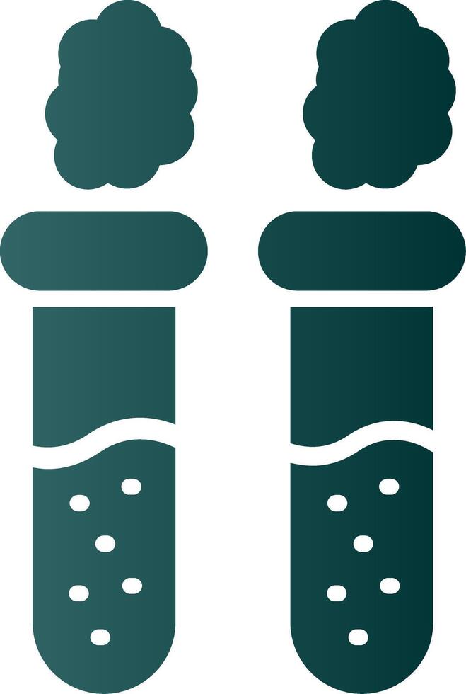 Test Tubes Glyph Gradient Icon vector