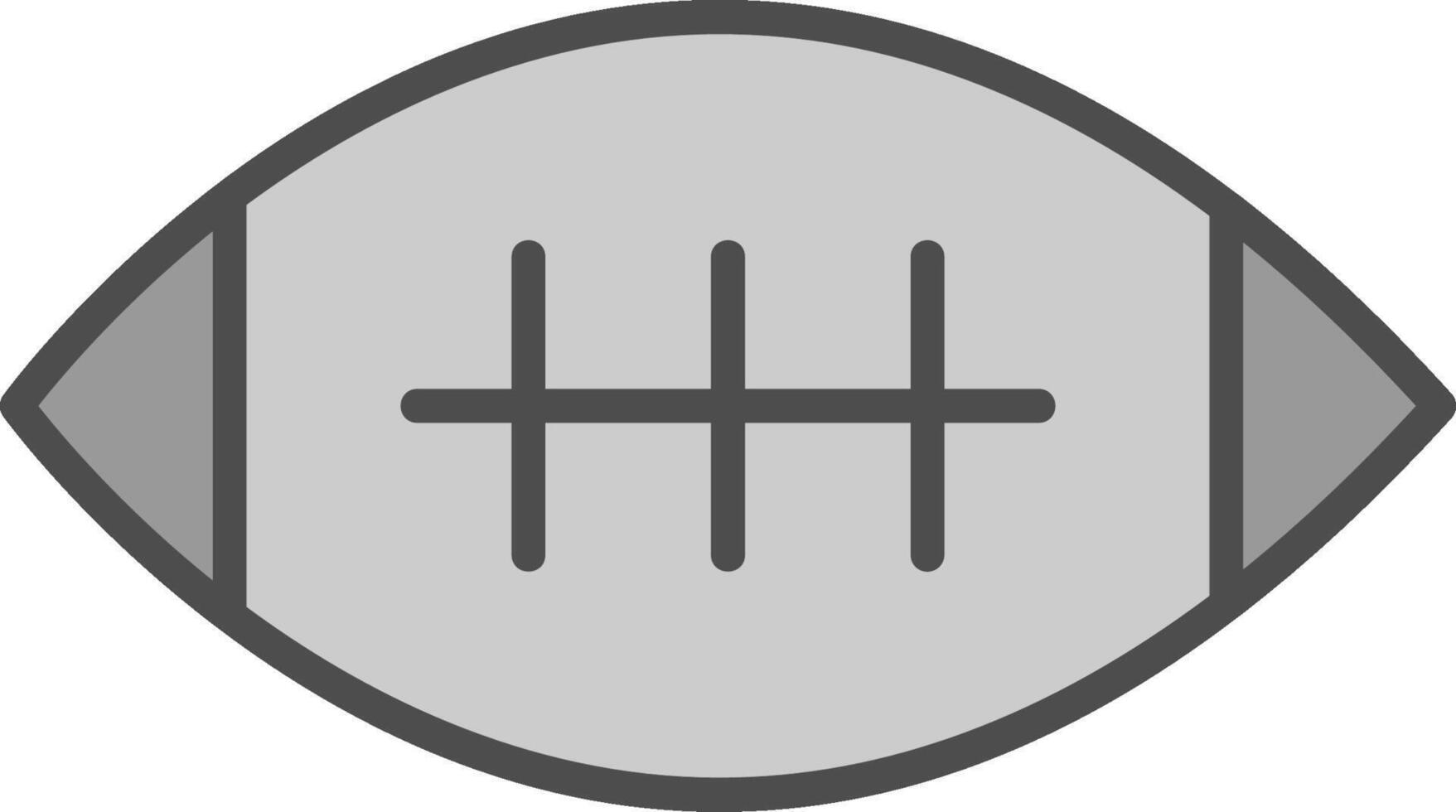 Football Line Filled Greyscale Icon Design vector