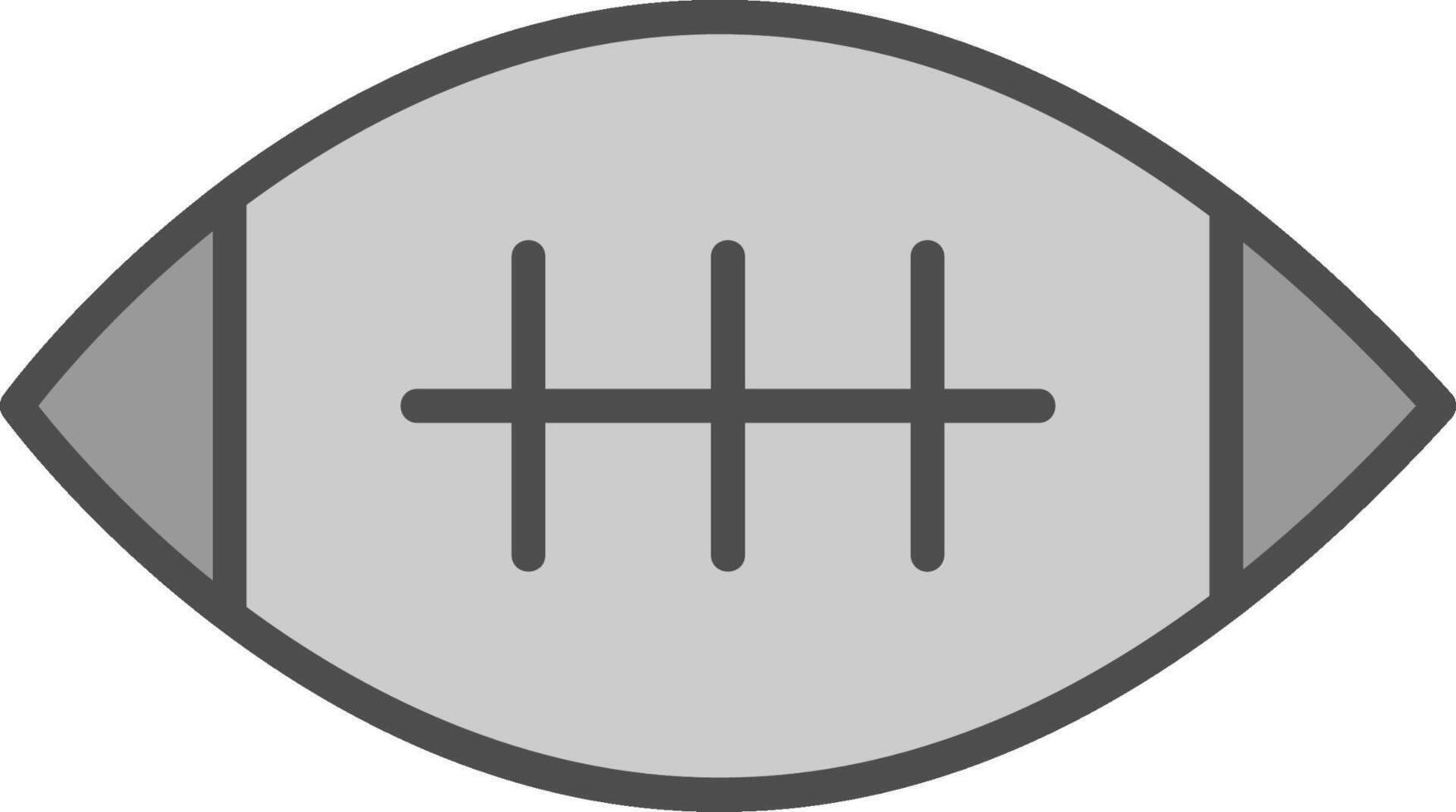 Football Line Filled Greyscale Icon Design vector