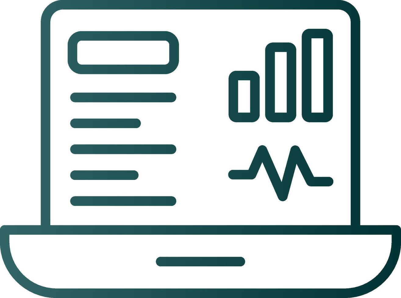 Dashboard Line Gradient Icon vector