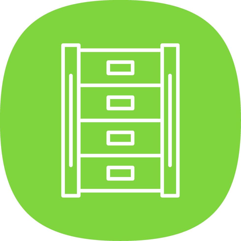 Makeup Container Line Curve Icon Design vector