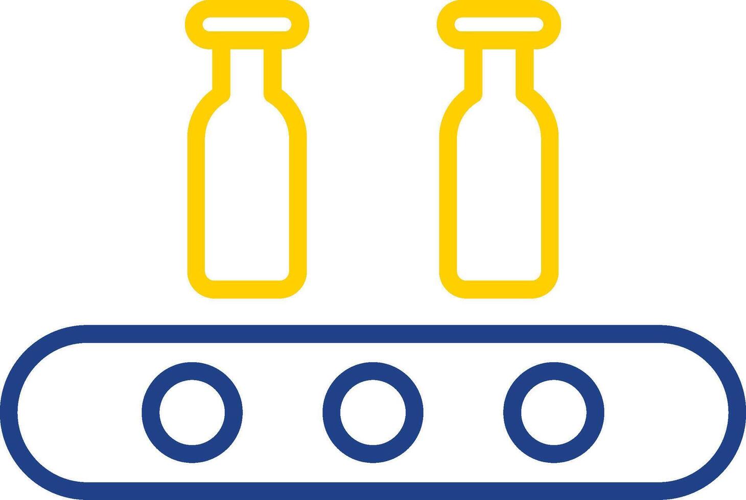 Assembly Line Two Colour Multi Circle Line Two Colour Icon Design vector