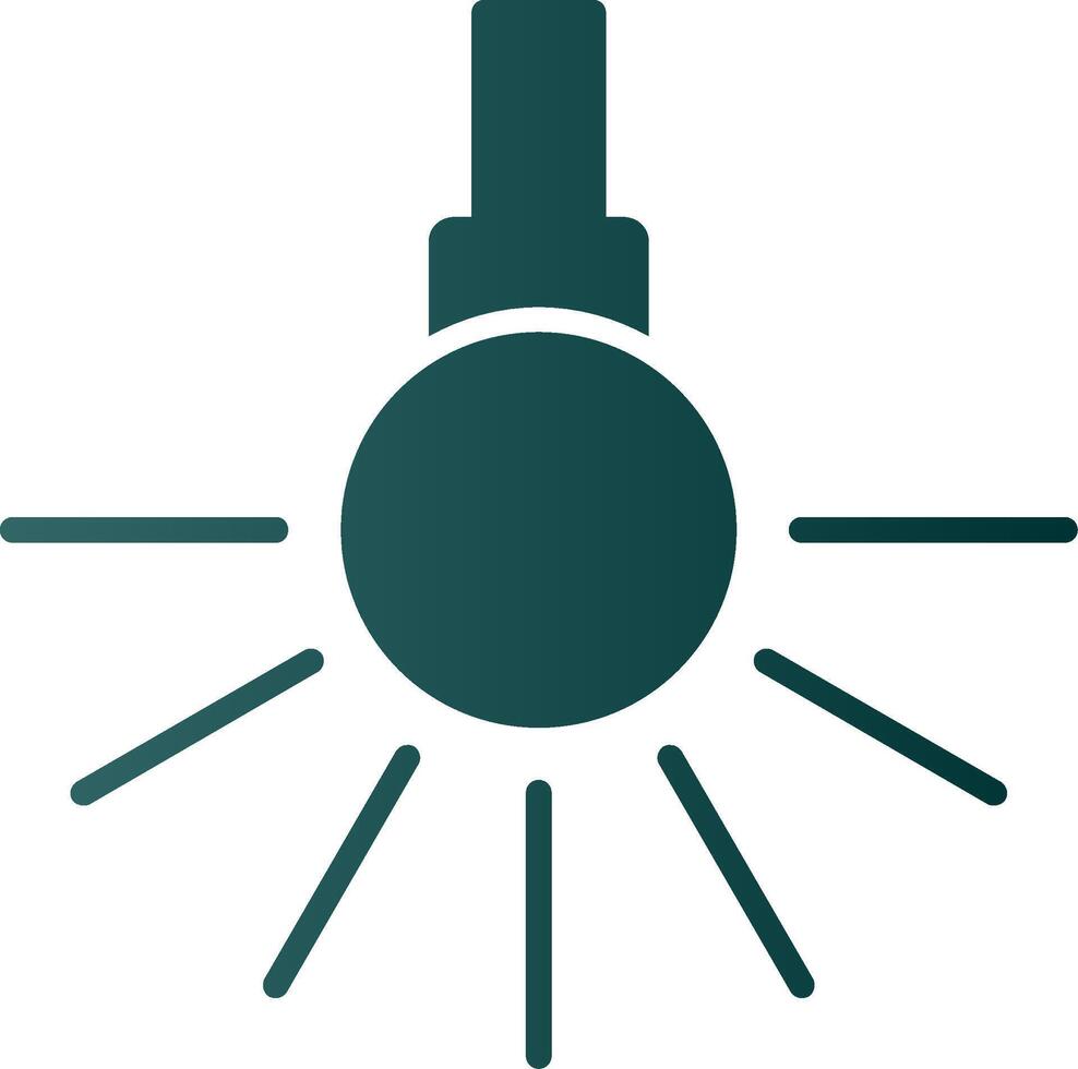 Headlight Glyph Gradient Icon vector