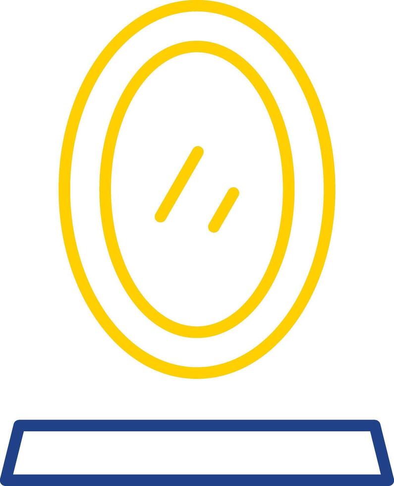Mirror Line Two Colour Icon Design vector