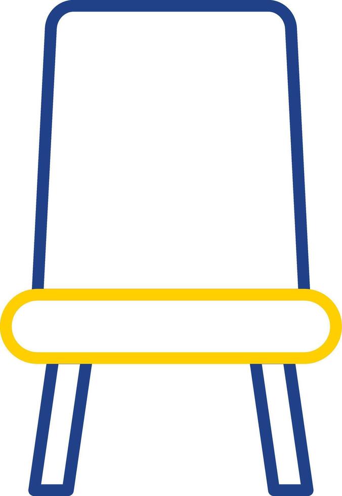 Seat Line Two Colour Icon Design vector