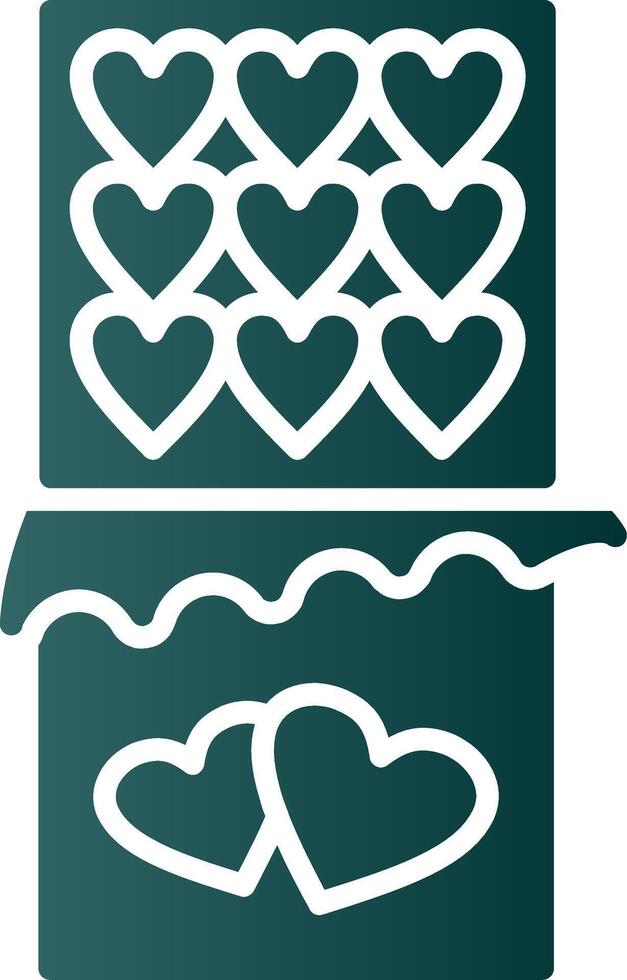 Chocolate Bar Glyph Gradient Icon vector