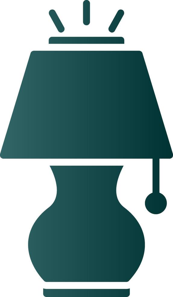 Lamp Glyph Gradient Icon vector