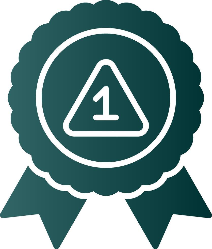 Award Glyph Gradient Icon vector
