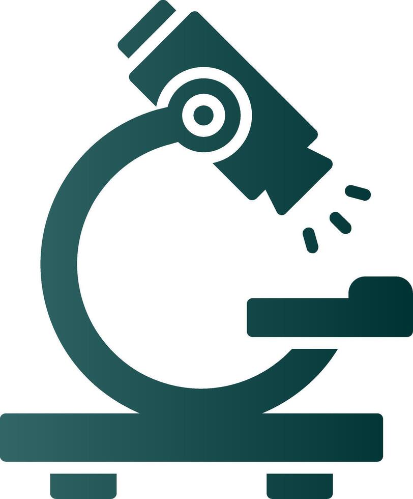 Microscope Glyph Gradient Icon vector