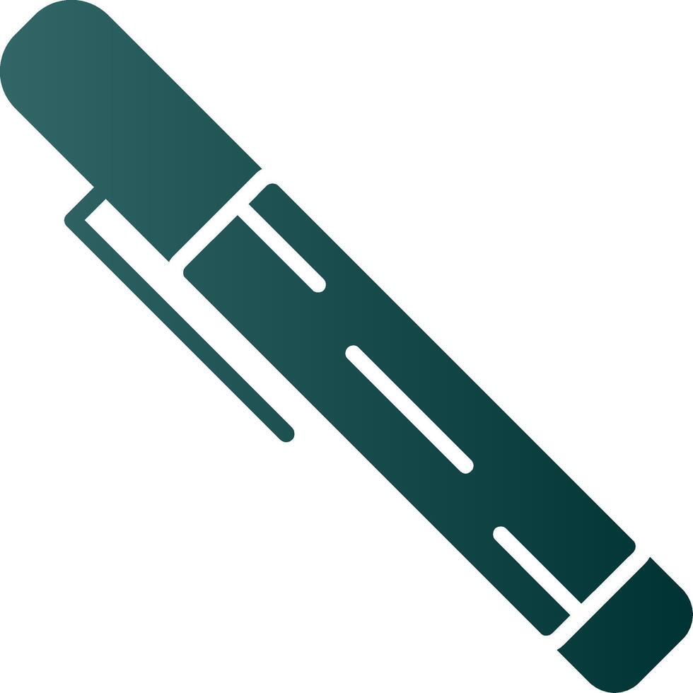 Pen Glyph Gradient Icon vector