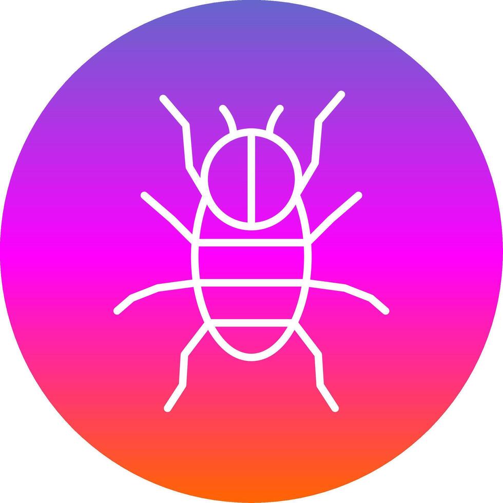 Spider Line Gradient Circle Icon vector
