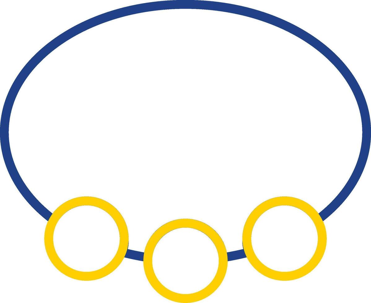 Bangle Line Two Colour Icon Design vector