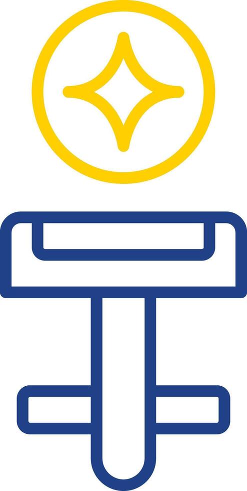 Cufflinks Line Two Colour Icon Design vector