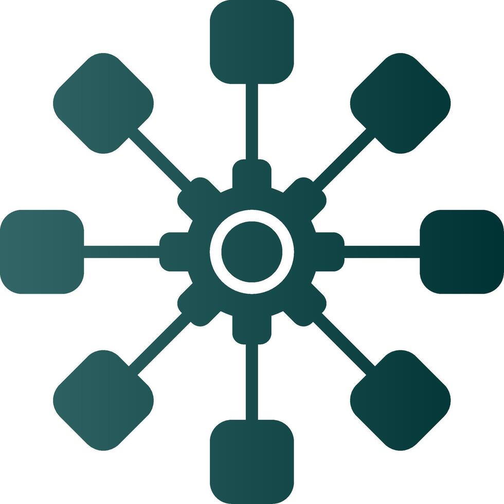 Structure Glyph Gradient Icon vector