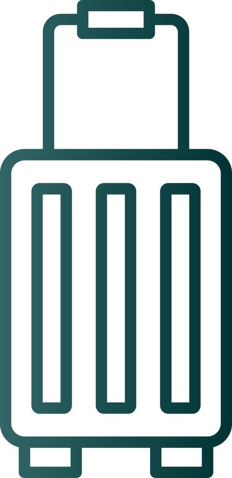 Suitcase Line Gradient Icon vector