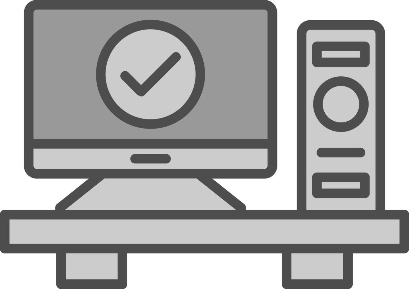 Computer Line Filled Greyscale Icon Design 43683896 Vector Art at Vecteezy