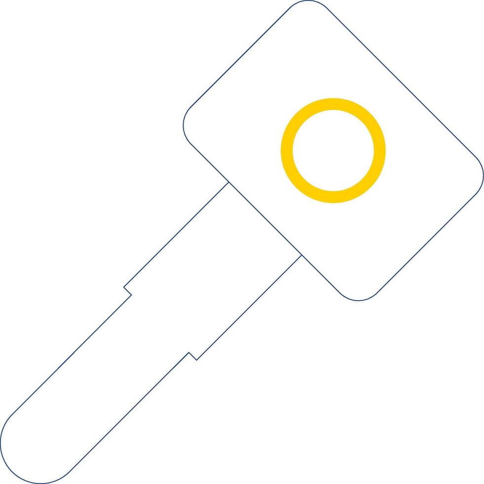 Car Key Line Two Colour Icon Design vector