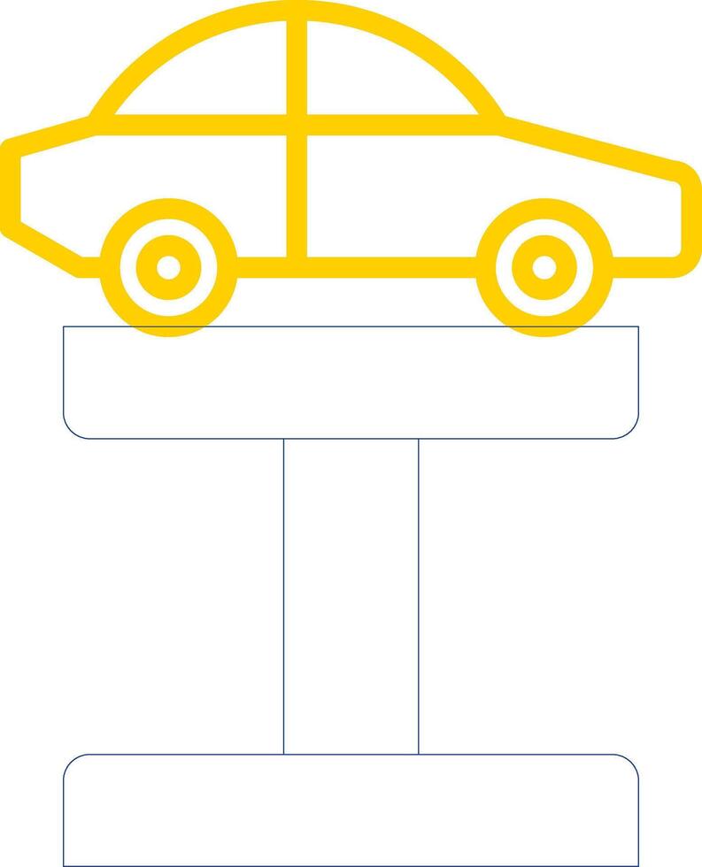 Car Jack Line Two Colour Icon Design vector