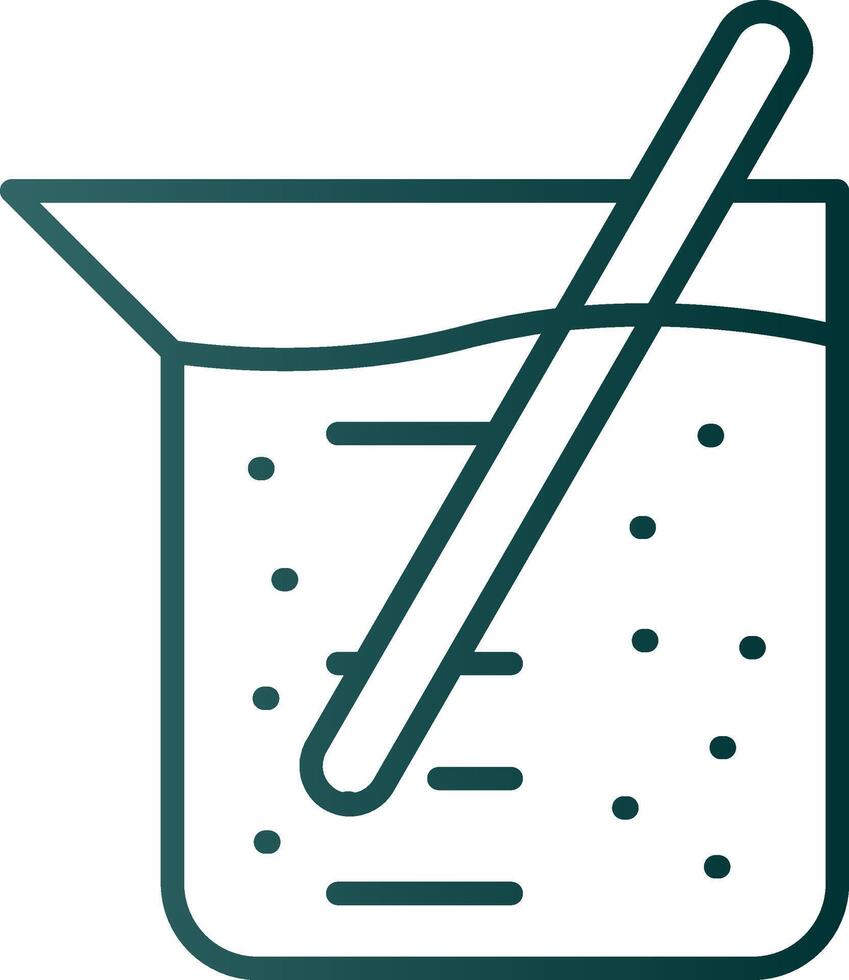 Agitator Line Gradient Icon vector