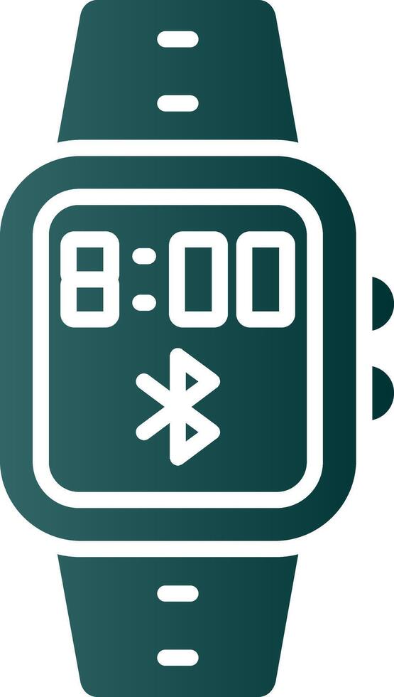 Bluetooth Glyph Gradient Icon vector