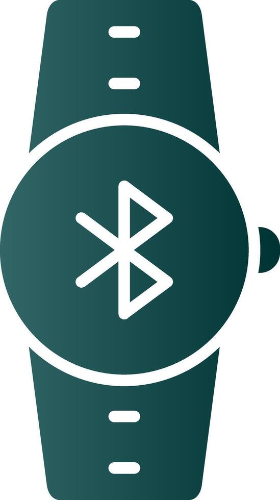 Bluetooth Glyph Gradient Icon vector