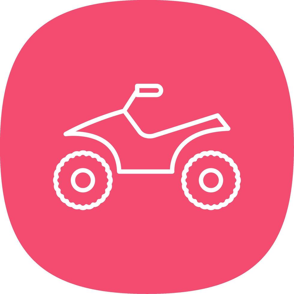 Quad Line Curve Icon Design vector