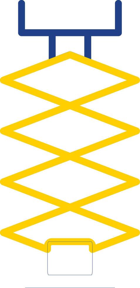 Car Jack Line Two Colour Icon Design vector