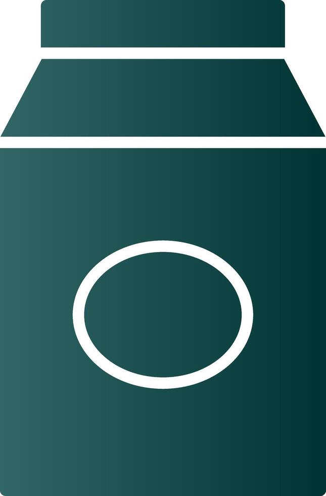 Milk Glyph Gradient Icon vector