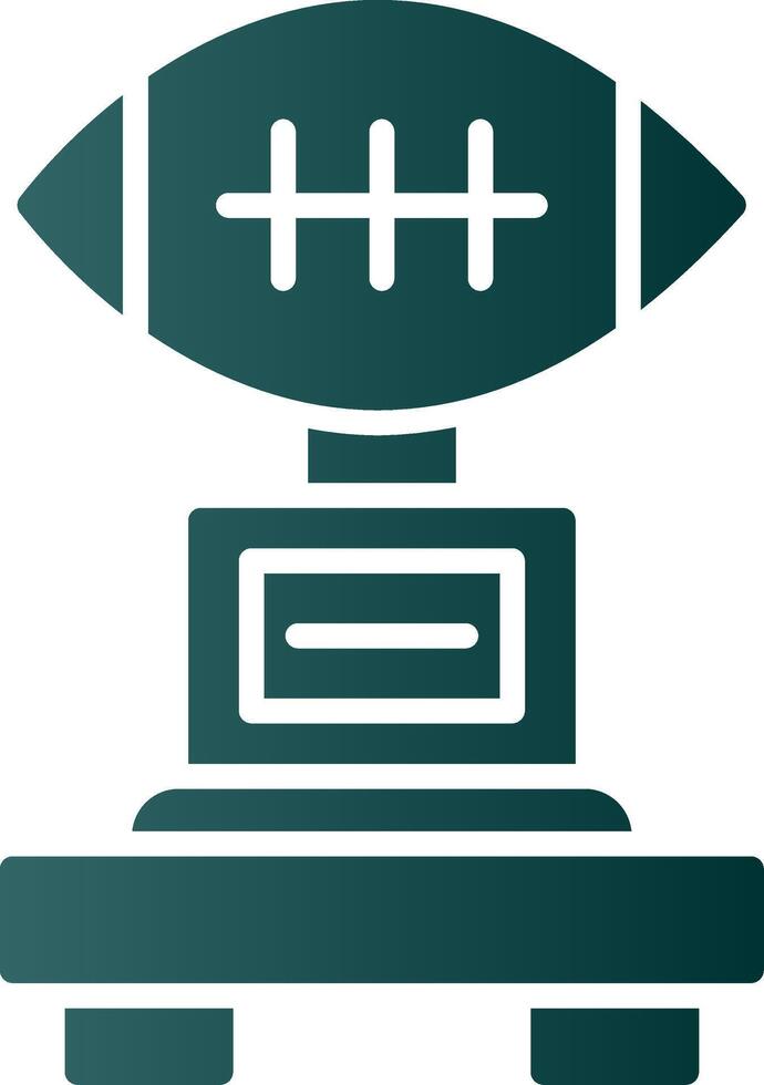 Football Glyph Gradient Icon vector
