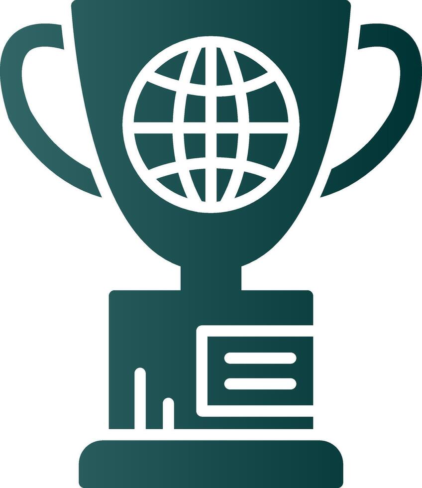 Globe Glyph Gradient Icon vector