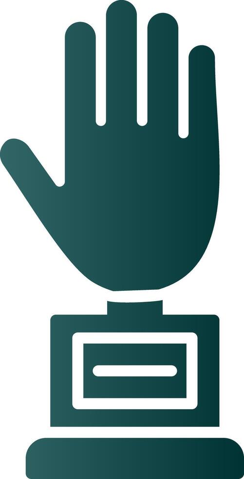 Hand Glyph Gradient Icon vector